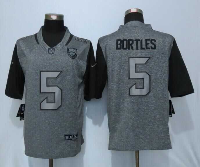 Nike Limited Jacksonville Jaguars #5 Bortles Gray Men's Stitched Gridiron Gray Jersey,We sell and wholesale Nike Limited Jacksonville Jaguars #5 Bortles Gray Men's Stitched Gridiron Gray Jersey on line form chian!